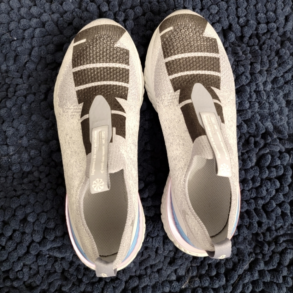 Nike skip on running shoes